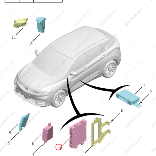 GEELY Body Control Module OEM 7090035900 / 8890830055 FOR  Coolray