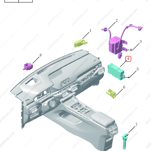 GEELY Air conditioning control unit OEM 8025029000 / 8890515719 FOR  OKAVANGO