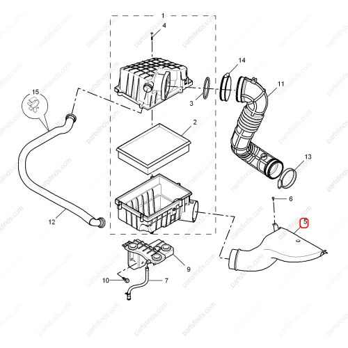 MG Air Intake Hose OEM 30000028 FOR  MG550 MG6