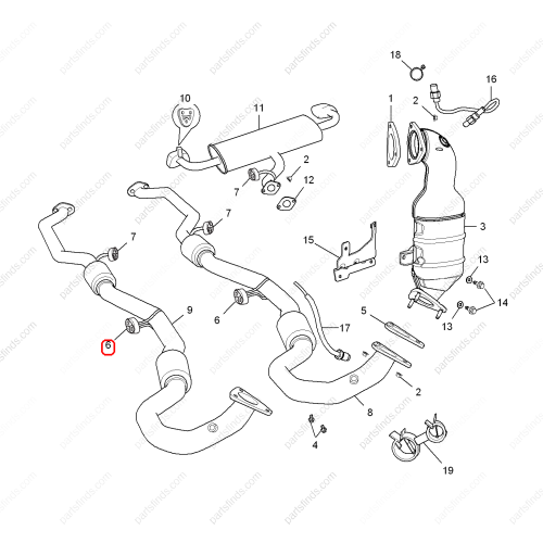 MG Exhaust pipe hanger OEM 10183375 FOR  MG GS