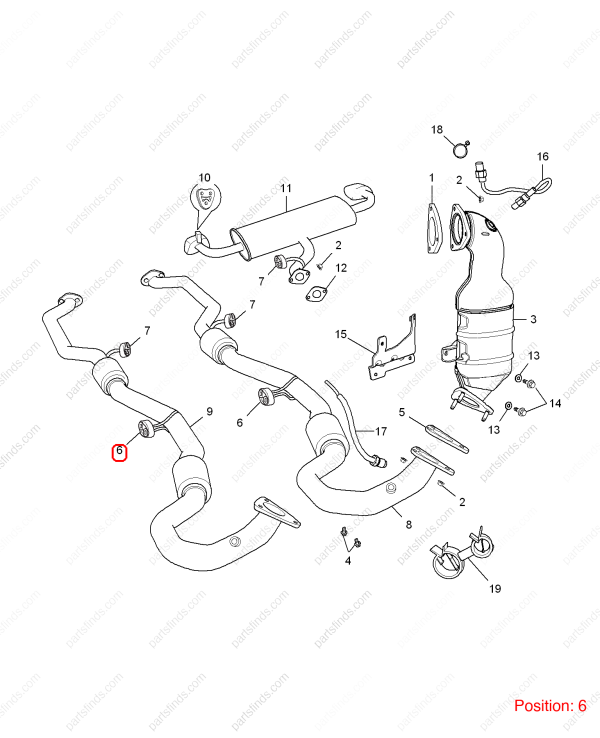 MG Exhaust pipe hanger OEM 10183375 FOR MG GS