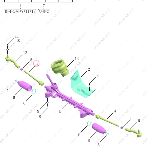 GEELY Tie Rod End OEM 4036535200 / 8890732909 FOR  Binrui