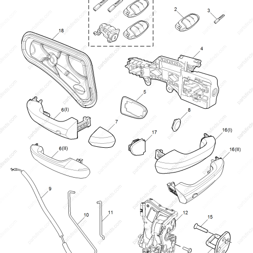 MG Full car lock OEM 11264017 FOR  MG GT