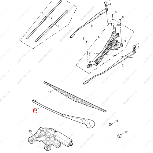 MG Wiper arm OEM 10046498 FOR  MG6