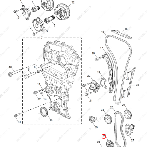 MG Oil pump gear OEM 10786209 FOR  MG5