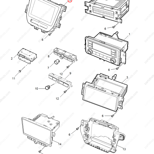 MG Navigation display OEM 10559646 FOR  MG ZS