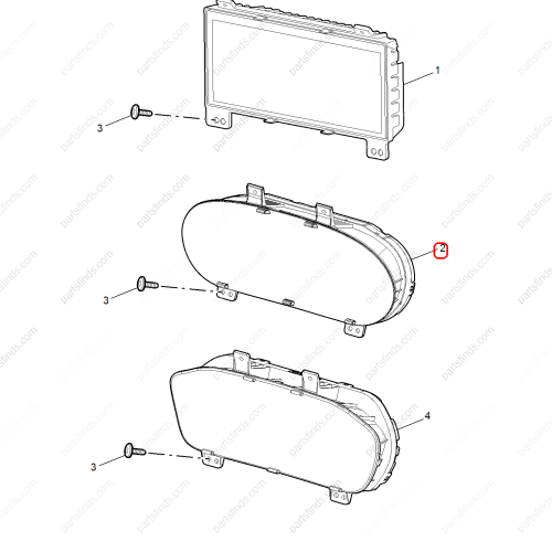 MG Combination instrument assembly OEM 10906267 FOR  MG HS