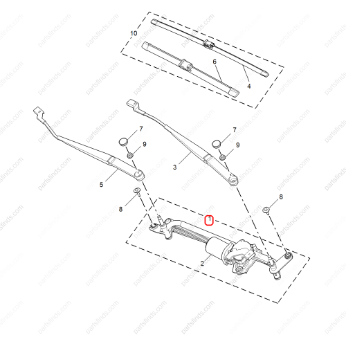 MG Wiper linkage motor assembly OEM 30084090 FOR  MG6