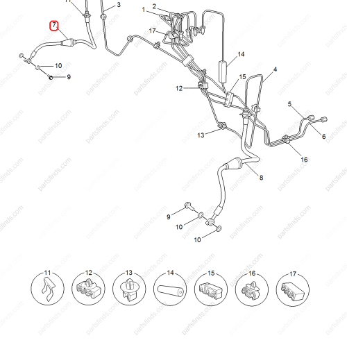 MG Brake hose OEM 10253179 FOR  MG ZS