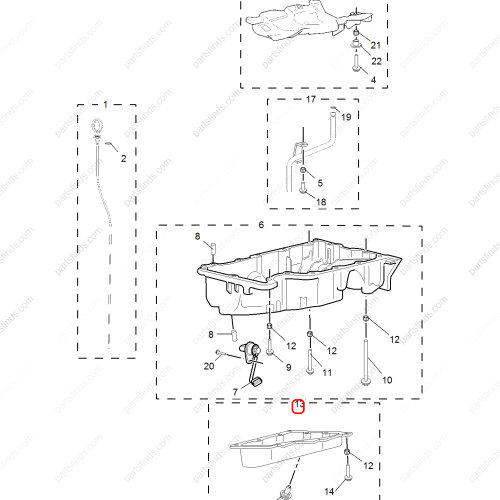 MG Engine oil pan OEM 12637773 FOR  MG6 MG5 MG HS RX5