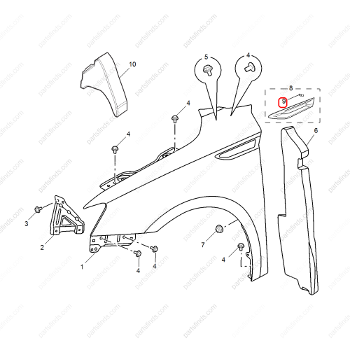 MG Buckle OEM 10393213 FOR  MG6