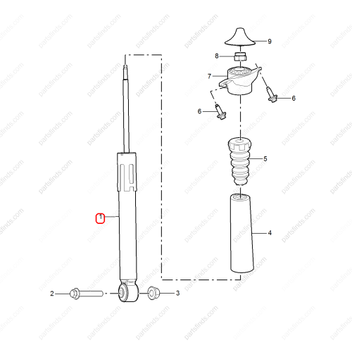 MG Shock absorber OEM 11042628 FOR  MG GT