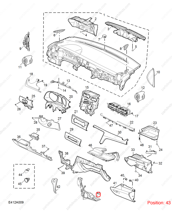 MG Instrument panel side trim OEM 10404077 FOR MG6