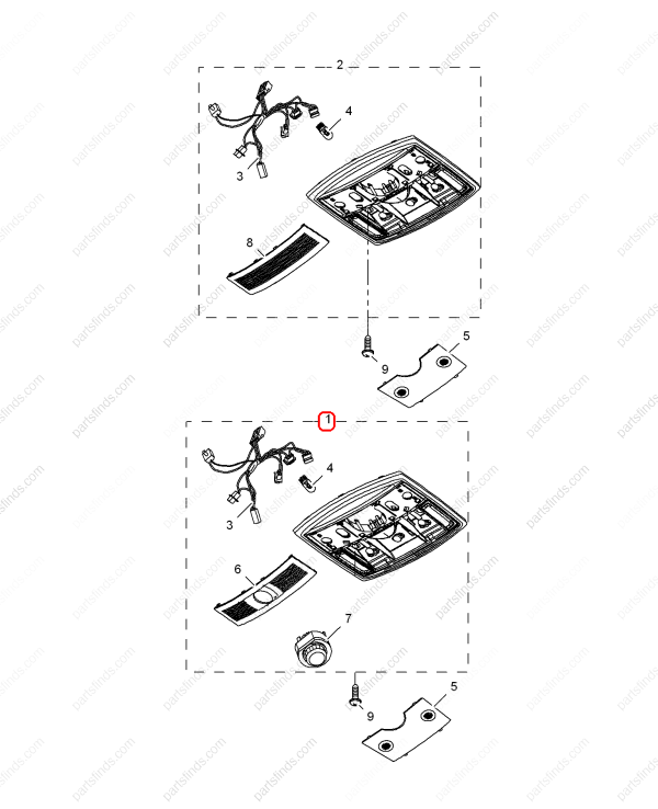 MG Reading light OEM 10004557ESA FOR  MG6