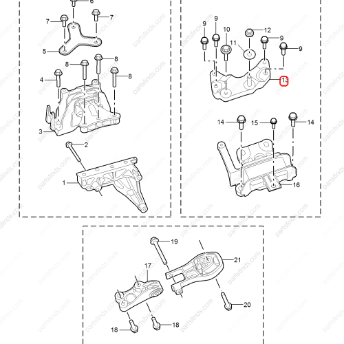 MG Transmission mount bracket OEM 10232950 FOR  MG ZS