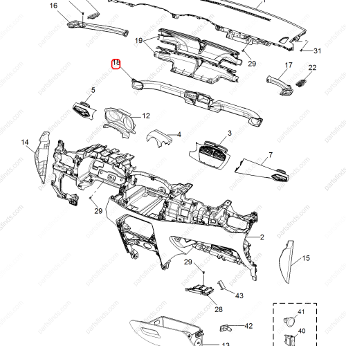 MG Air conditioning duct OEM 10146855 FOR  MG GS