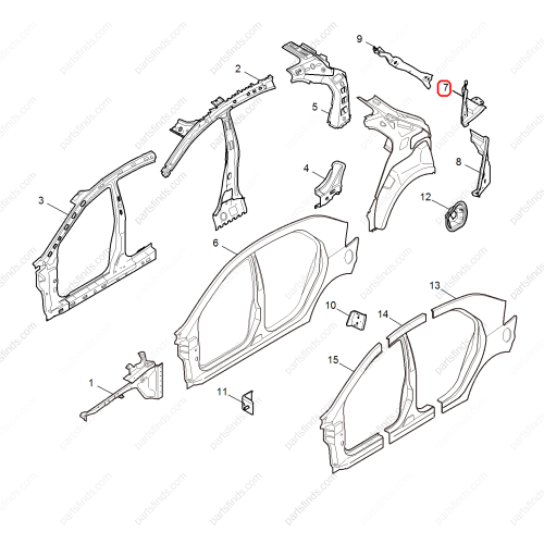 MG Rear taillight sand plate OEM 10088038 FOR  MG5