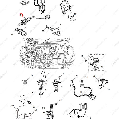 MG Oxygen sensor OEM MHK90076C FOR  MG550 MG6 MG750