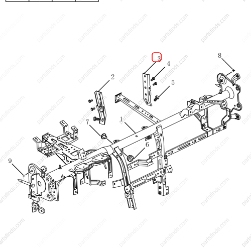 GEELY Instrument panel bracket OEM 6029001100 / 1068030385 FOR  Emgrand GT