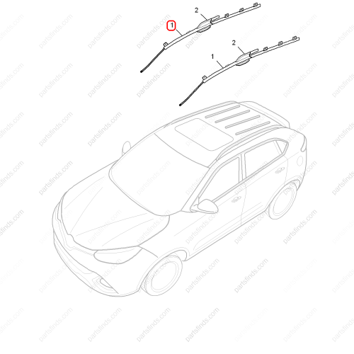 MG Side air curtain OEM 10101887 FOR  MG GS