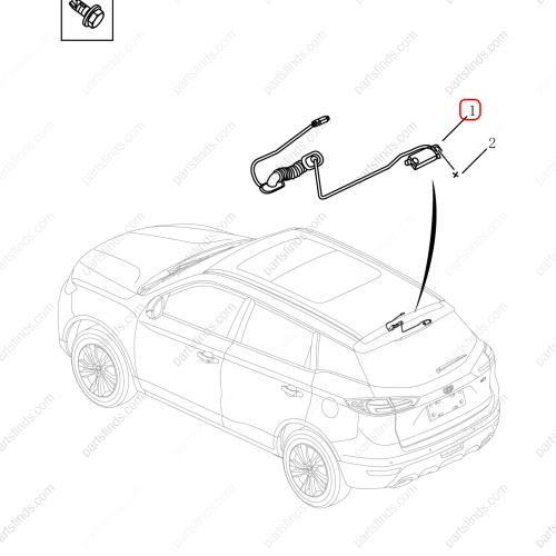 GEELY Signal amplifier OEM 7085001800 / 1017025763 FOR  Emgrand Emgrand X7 Sport