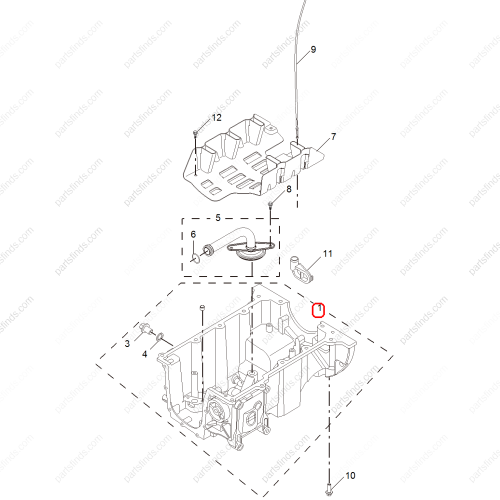 MG Engine oil pan OEM 10236700 FOR  MG ZS