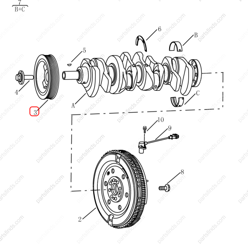 GEELY Crankshaft pulley OEM 6608200237 FOR  Emgrand GT