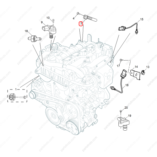 MG Crankshaft position sensor OEM 12662533 FOR