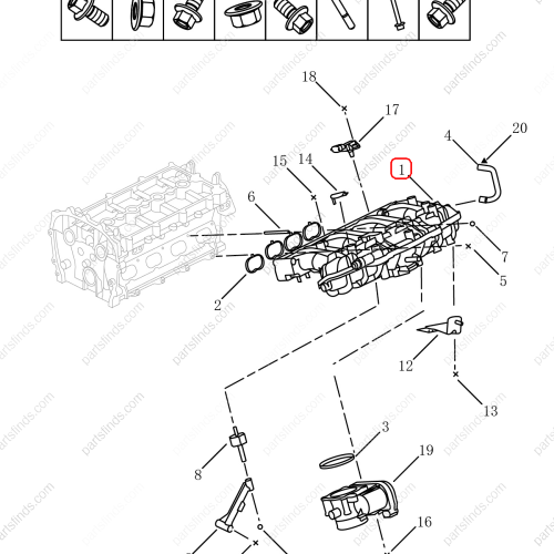 GEELY Intake manifold OEM 2029004200 / 1016053852 FOR  Emgrand X7 Sport