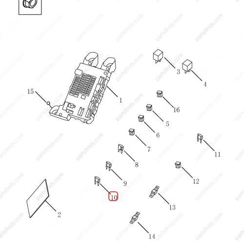 GEELY Fuses OEM 7075002900 / 1067030083 FOR  Emgrand GT Emgrand X7 Sport