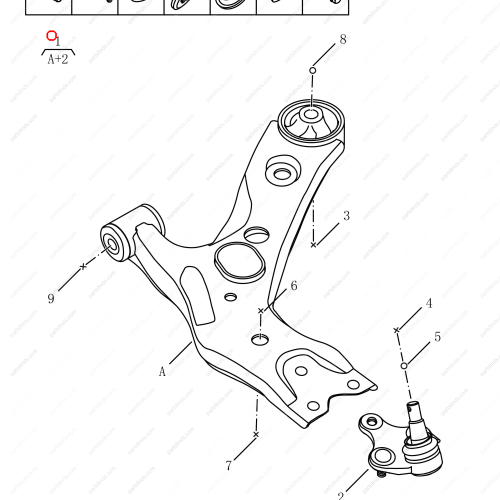 GEELY Control arm OEM 4017005400 / 1014025101 FOR  Emgrand X7 Sport