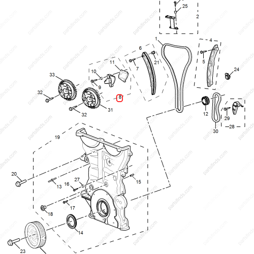 MG Timing Chain Tensioner OEM 10716262 FOR  MG6 MG5 MG HS MG GT