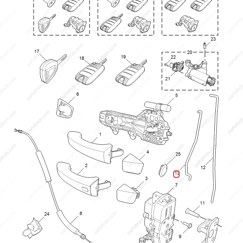 MG Door handle pull rod OEM 10172944 FOR  MG6