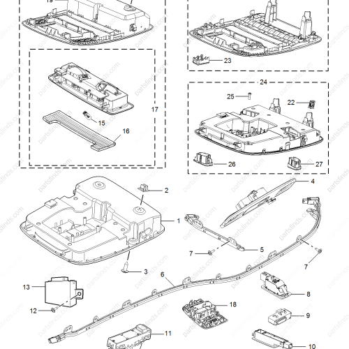 MG Roof control panel OEM 10696977PMC FOR  MG HS