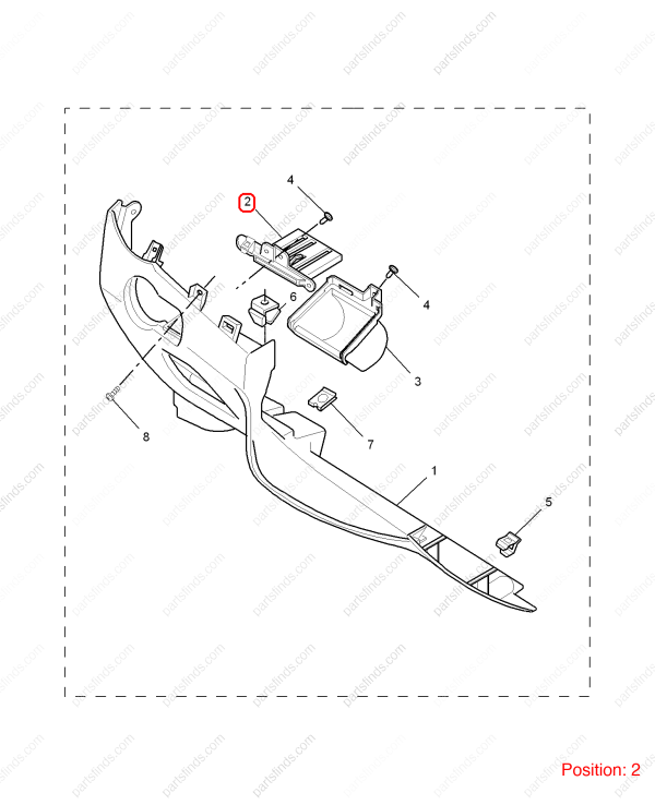 MG STORAGE COMPARTMENT OEM 50013147ASA FOR MG350 MG5