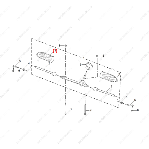 MG Steering Gear Rack Boot OEM 10355272 FOR  MG ZS