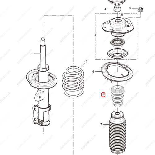 MG Strut Bumper OEM 50016048 FOR  MG350 MG5