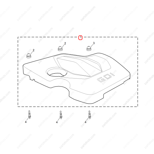 MG Engine upper trim panel OEM 11122286 FOR  MG5