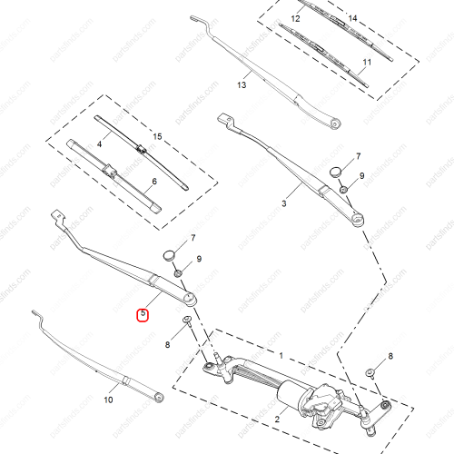 MG Wiper arm OEM 10176673 FOR  MG5