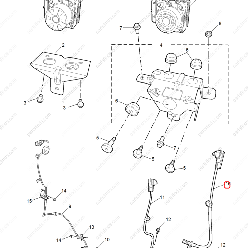 MG ABS sensor OEM 11395896 FOR  MG HS