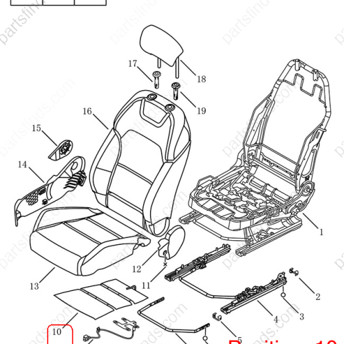 GEELY Seat heater OEM 6082082800 / 6600137542 FOR  Coolray