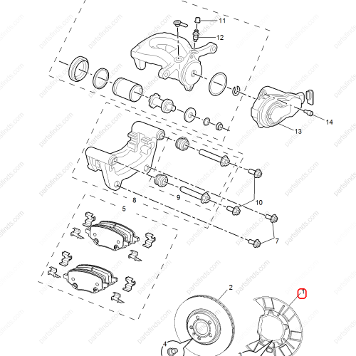 MG Brake shield OEM 10149395 FOR  MG HS