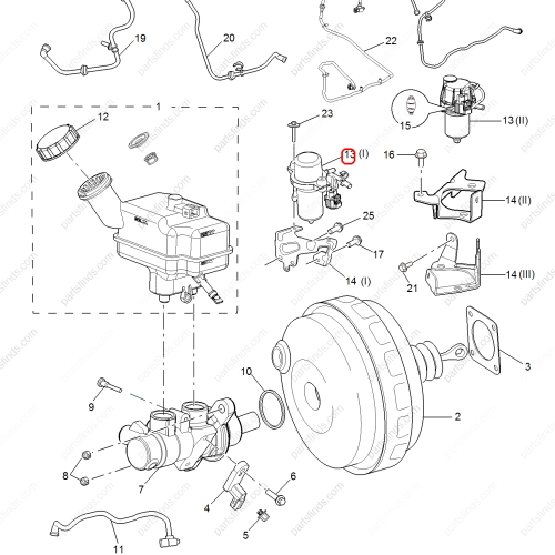 MG Brake vacuum pump OEM 10706405 FOR  MG5 MG GT