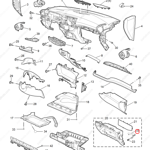 MG Glove compartment buffer OEM 10939378 FOR  MG GT