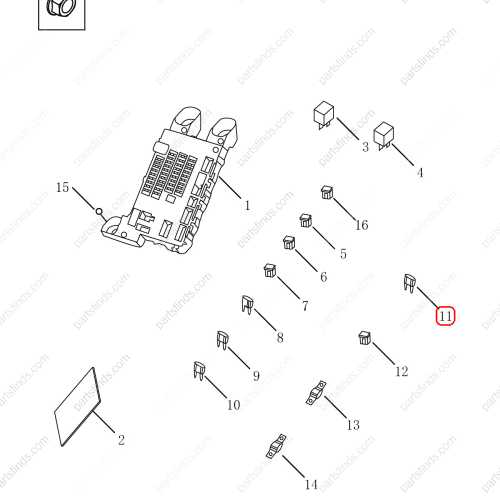 GEELY Fuses OEM 7075003000 / 1067030084 FOR  Emgrand GT Emgrand X7 Sport