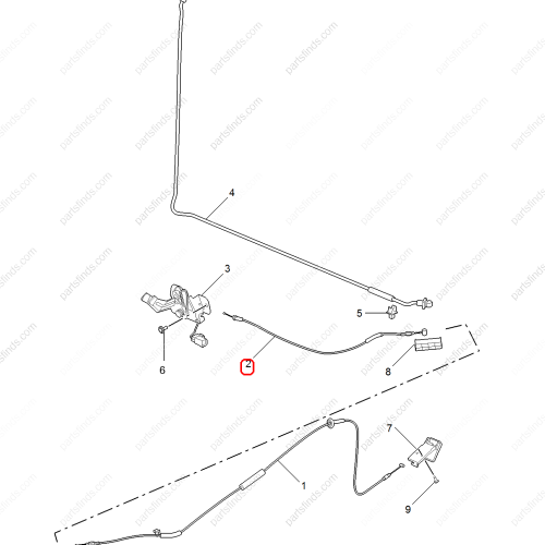 MG Hood Release Cable OEM 10325920 FOR  MG ZS