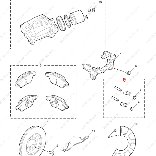 MG Brake caliper pin OEM 10343245 FOR  MG ZS