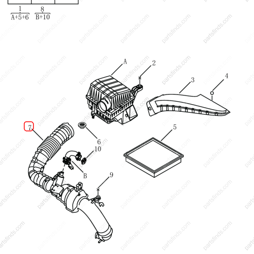 GEELY Air Intake Hose OEM 2032049100 / 6600192597 FOR  Coolray