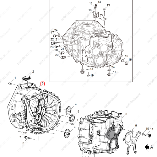 MG Transmission housing OEM 10021401 FOR  MG350 MG5