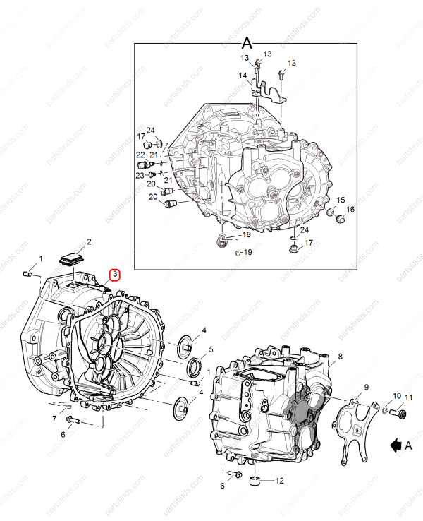 MG Transmission housing OEM 10021401 FOR  MG350 MG5